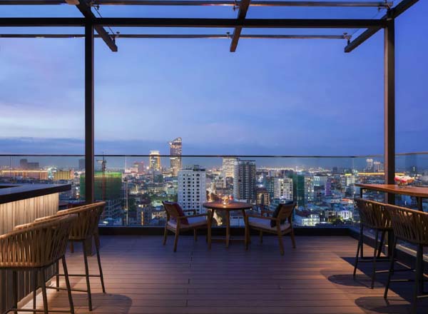 The Deck At Courtyard Phnom Penh Rooftop Bar In Phnom Penh The