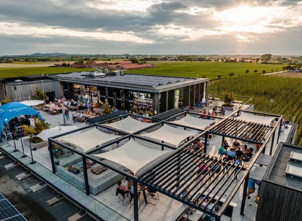 Rooftop bar Bar Bernard in Watou, Belgium