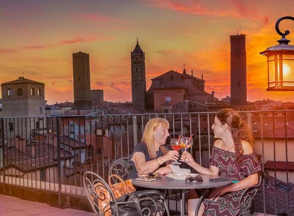 Rooftop bar Hotel San Donato in Bologna