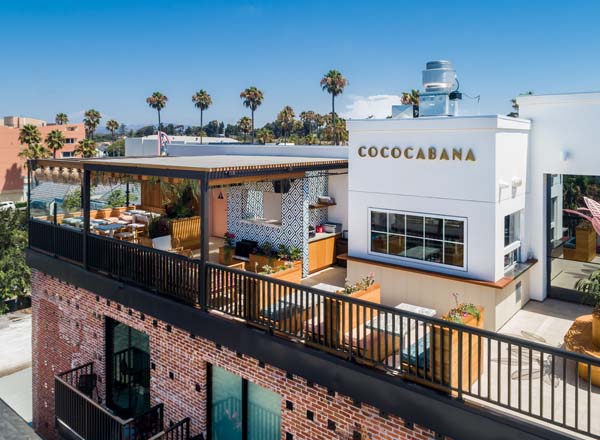 Rooftop bar Cococabana in Oceanside