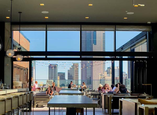 Rooftop bar Goodale Station in Columbus