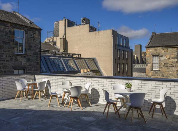 Rooftop bar Mackintosh at the Willow in Glasgow