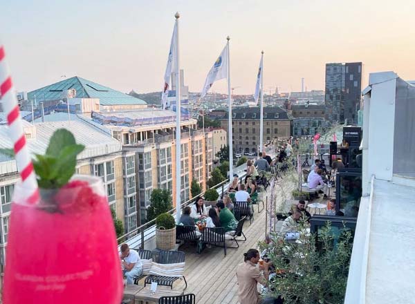 Rooftop bar Odins TAK at Hotel Odin in Gothenburg