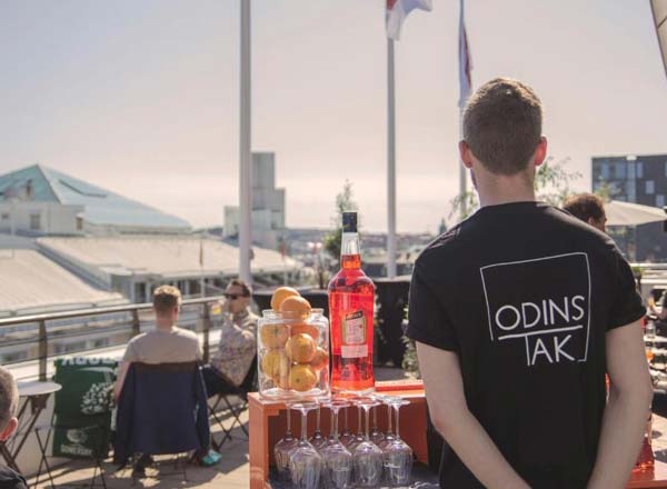 Rooftop bar Odins TAK at Hotel Odin in Gothenburg