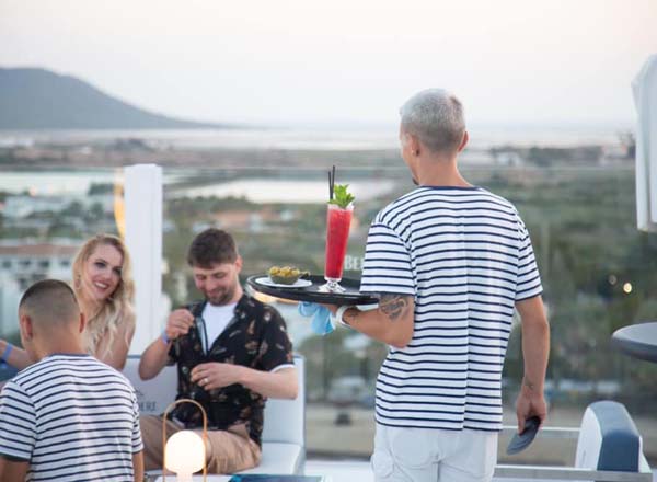 Rooftop bar The Ninth in Ibiza