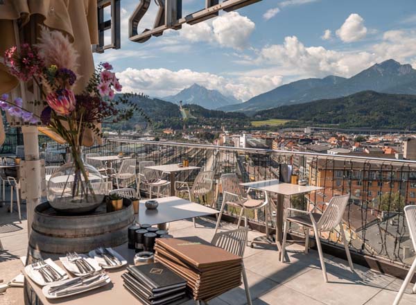 Rooftop bar ADLERS Bar & Rooftop in Innsbruck