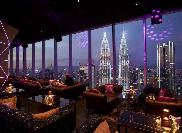 Rooftop bar Mesa on 51 in Kuala Lumpur