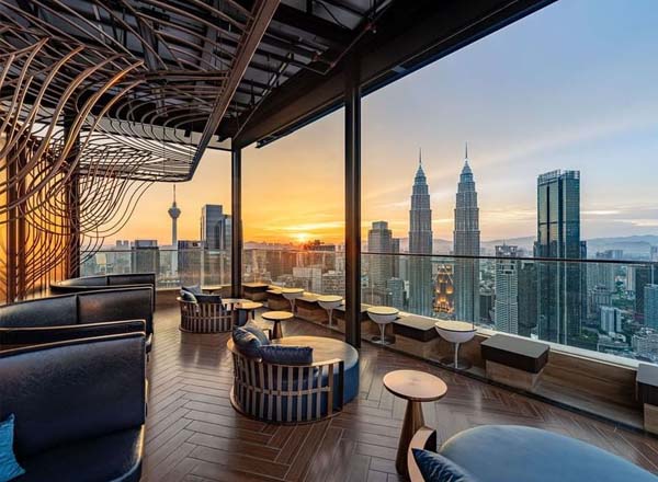 Rooftop bar Satellite Restaurant & Bar in Kuala Lumpur