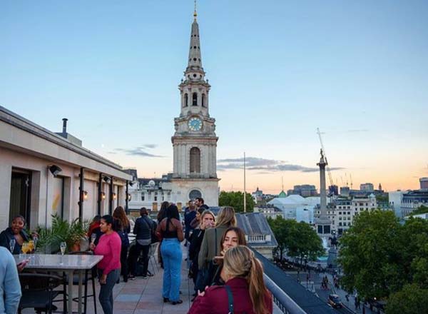 Rooftop bar Kitty Hawk in London