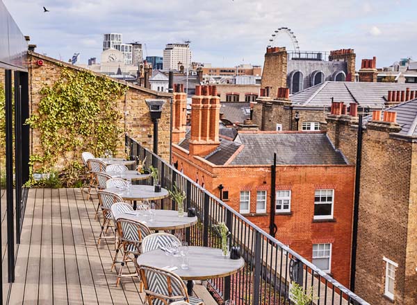 Rooftop bar Rucola at The Conduit in London