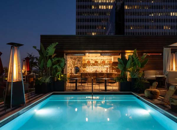 Rooftop bar Videre in Los Angeles