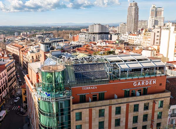 Rooftop bar Inhala Terraza in Madrid