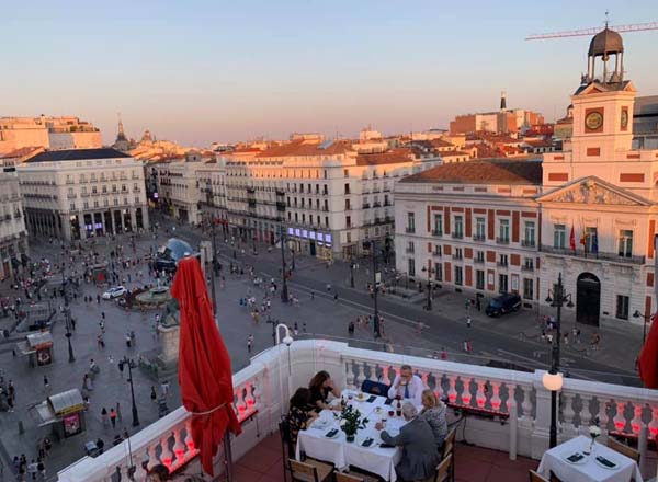 Rooftop bar Restaurante Terraza Puertalsol in Madrid