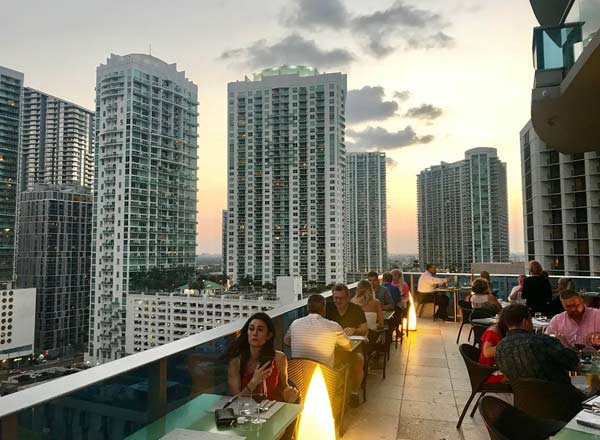 top of the building @ Area 31 restaurant - Picture of Zuma Miami