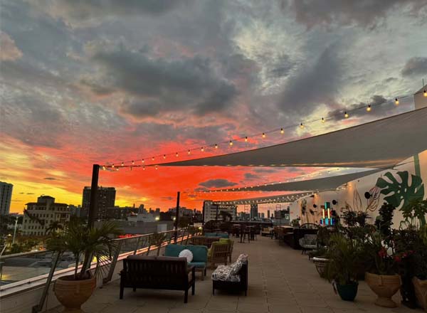 Rooftop bar Twisted Tonic in Miami