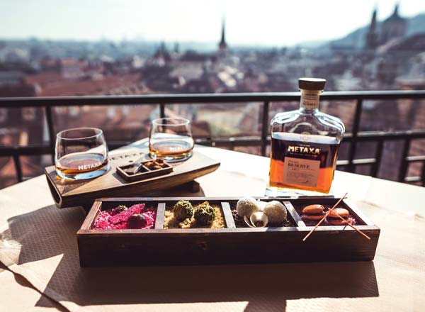 Rooftop bar Terasa U Zlaté studně in Prague