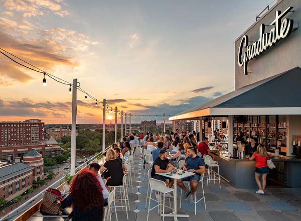 Rooftop bar Byrdhouse in Richmond