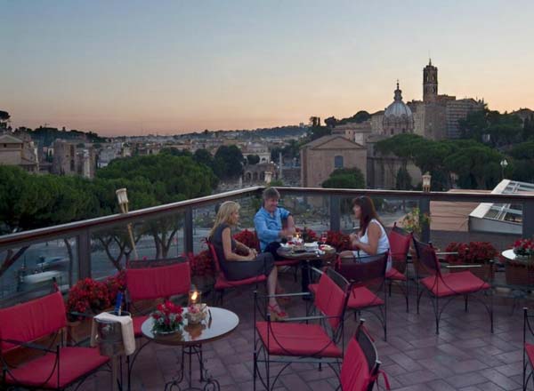 hotel forum rome rooftop bar