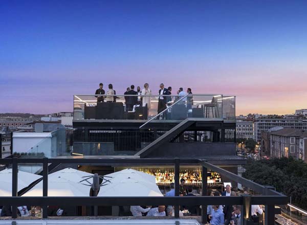 Rooftop bar Piram Martini Terrace in Rome