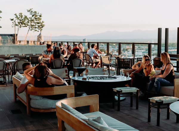 Rooftop bar Van Ryder in Salt Lake City