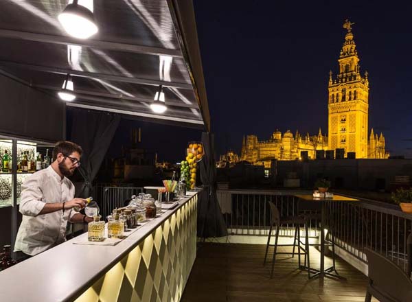 La Giralda at Eurostars Sevilla Boutique Rooftop bar in Seville