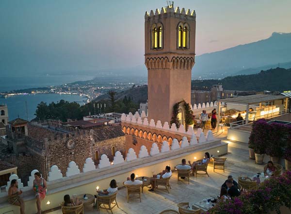 Rooftop bar Blue Sky Bar in Sicily