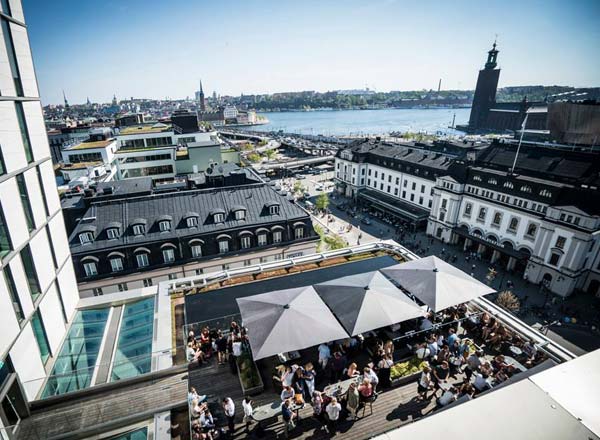 Rooftop bar Stockholm Capital at Scandic Continental in Stockholm