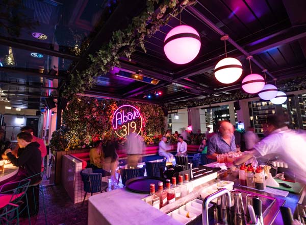 Rooftop bar Above 319 in Sydney