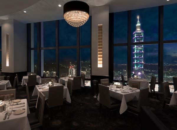Rooftop bar Morton’s Sky Bar in Taipei