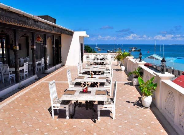 Rooftop bar Curry House at Golden Tulip in Zanzibar