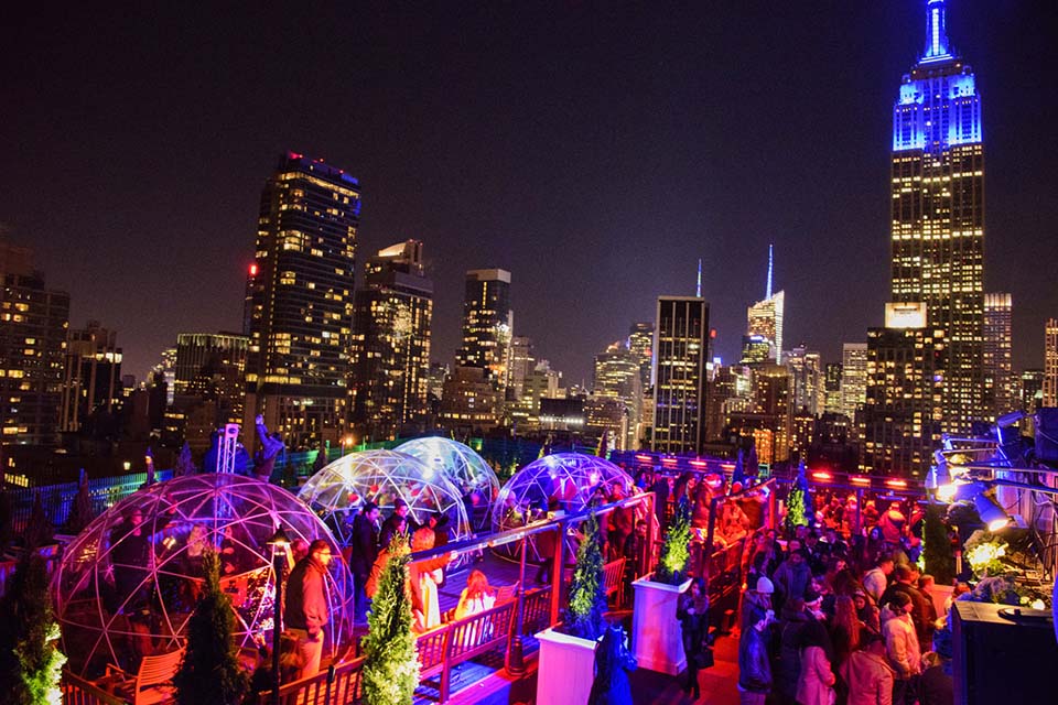 Rooftop igloos on rooftop bars 2023/24 list]