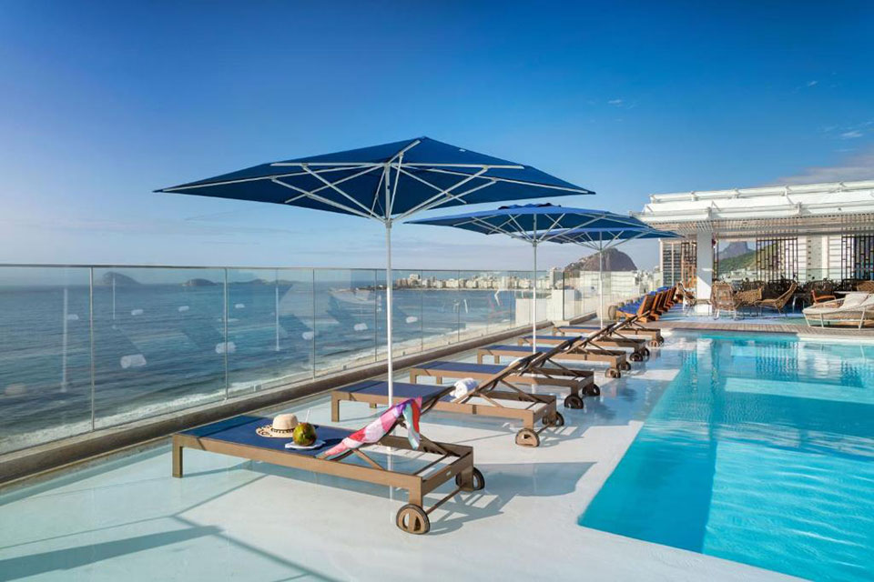 Rooftop pool in Rio de Janeiro, Novotel Rio de Janeiro Leme