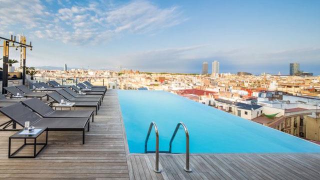 boutique hotel barcelona rooftop pool